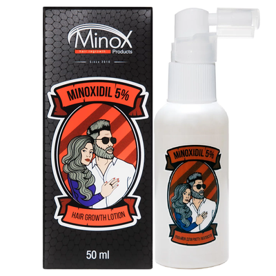 Лосьйон проти випадіння волосся для чоловіків Minox (міноксиділ 5%) 50 мл 4820146410022 фото