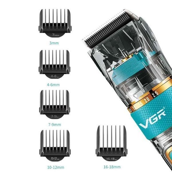 Машинка для стрижки волосся і бороди VGR V-695 з LED дисплеєм IPX7 вологозахист, Окантувальна машинка ws83132 фото