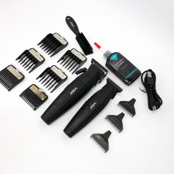 Профессиональный набор для стрижки волос VGR V-640 аккумуляторный Barber Combo PREMIUM. Цвет: черный ws31177 фото