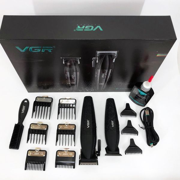 Профессиональный набор для стрижки волос VGR V-640 аккумуляторный Barber Combo PREMIUM. Цвет: черный ws31177 фото