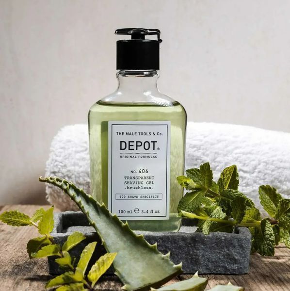 Гель для гоління Depot 406 Transparent Shaving Gel 100 мл 061250 фото