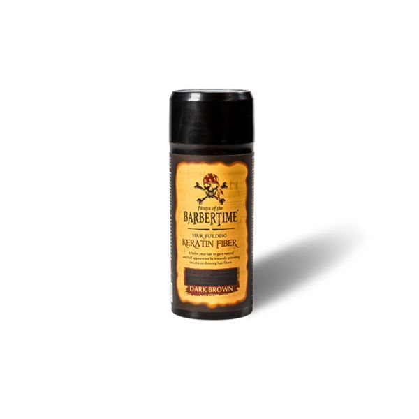 Кератиновое волокно для наращивания волос темно-коричневый Barbertime Hair Building Fiber Dark Brown 21g BEP09-FB фото