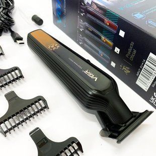Профессиональный триммер для бороды и усов с керамикой VGR V-930 насадки 1-7 мм. Цвет: золотой ws97339 фото