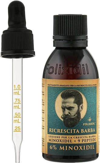 Лосьйон для бороди Folixidil Beard Booster Minoxidil 6% - 60 мл