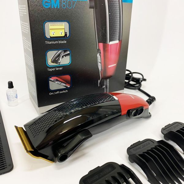 Машинка для стрижки волос профессиональная Gemei GM-807, Стильная машинка для стрижки и бритья ws31194 фото