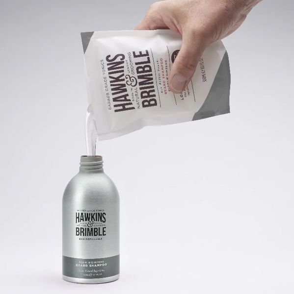 Шампунь для бороди Hawkins & Brimble Beard Shampoo Eco-Refillable 300мл 5060495673795 фото