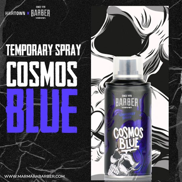 Камуфляж для волосся Marmara BARBER HAIR COLOR SPRAY 150 ML COSMOS BLUE BCS-150-BLU фото