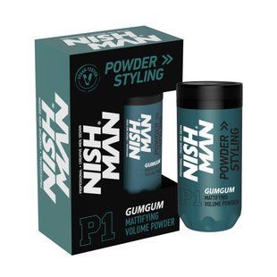 Пудра для укладання волосся Nishman Matte Finish Volume Powder P1 Gum Gum 20 г 8684736671004 фото