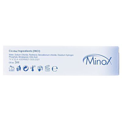 Сыворотка для ресниц и бровей Minox Minoxidil - 3 мл 4820146410091 фото