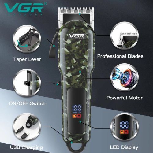 Машинка для стрижки волосся VGR V-665, Окантовочная машинка, Подстригательная машинка, Профессиональная ws51784 фото