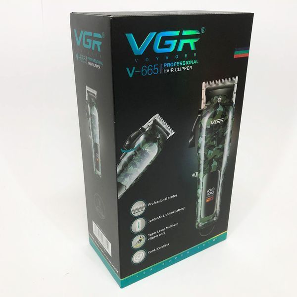 Машинка для стрижки волосся VGR V-665, Окантовочная машинка, Подстригательная машинка, Профессиональная ws51784 фото