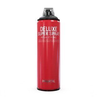 Спрей для міцної фіксації волосся Immortal NYC Deluxe Super Spray Mega Strong, 500 мл INF-108 фото