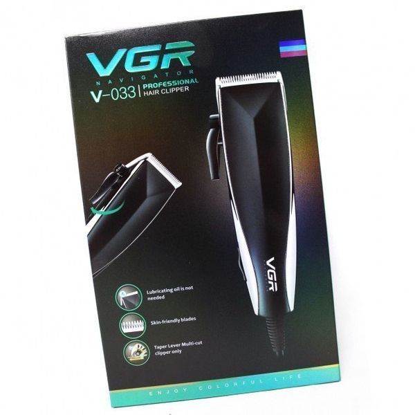 Професійна машинка для стрижки волосся VGR V-033 з функцією тримера та 4 насадками ws44477 фото