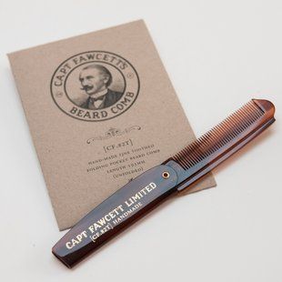 Складная карманная расческа для бороды Captain Fawcett Folding Pocket Beard Comb (CF.82T) F7777 фото