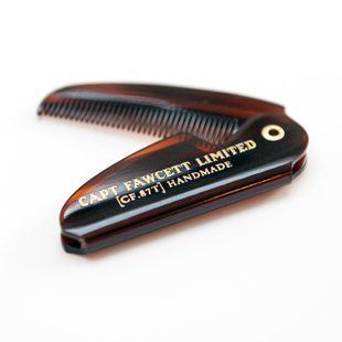 Гребінець для вусів та бороди складний Captain Fawcett Folding Pocket Moustache Comb F7778 фото
