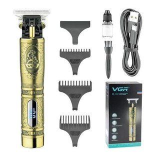 Триммер для волос и бороды VGR V-091 LED 3 насадки, Подстригательная машинка, Окантовочная машинка ws52256 фото