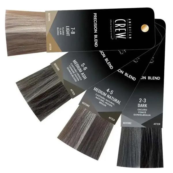 Система маскировки седины American Crew Precision Blend Medium 4-5 уровень 738678248331 фото