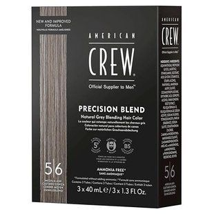Система маскировки седины American Crew Precision Blend Medium Ash 5-6 уровень 738678248331 фото