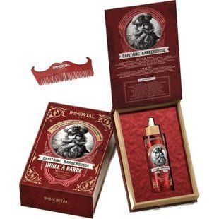Преміум олія для бороди Immortal Beard Сaptain Barberousse Beard Oil з гребінцем в подарунок, IM-09 IM-09 фото