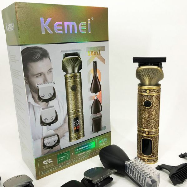 Триммер 18 в 1 Kemei KM-2313, Универсальный триммер для мужчин хорошие машинки для стрижки волос для дома ws64722 фото