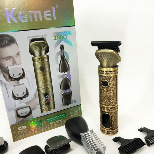 Триммер 18 в 1 Kemei KM-2313, Универсальный триммер для мужчин хорошие машинки для стрижки волос для дома ws64722 фото