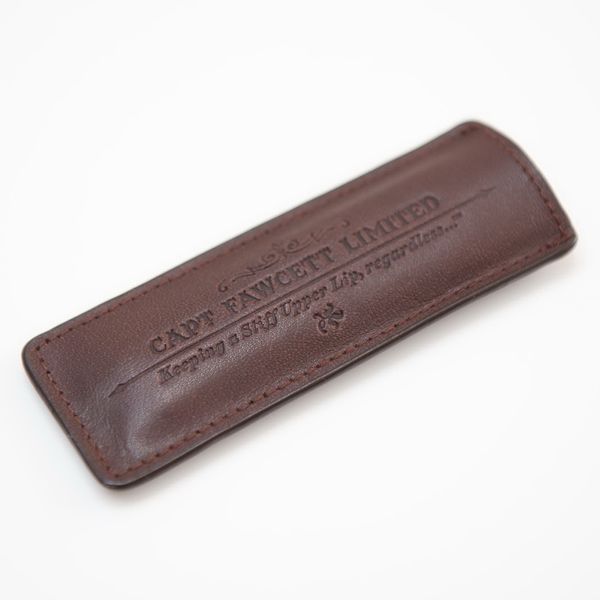 Кожаный чехол-расческа ручной работы для расчески для усов Captain Fawcett Leather Case for F/P Beard Comb (CF.82T) F7779 фото