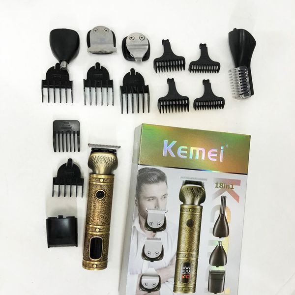 Триммер 18 в 1 Kemei KM-2313, Универсальный триммер для мужчин хорошие машинки для стрижки волос для дома ws64722 фото