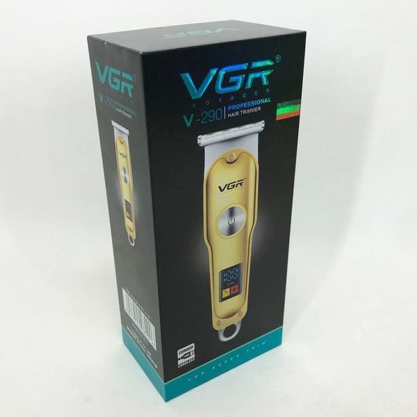 Триммер для волос и бороды VGR V-290 LED Display 3 насадки, машинка для стрижки волос домашняя ws77925 фото