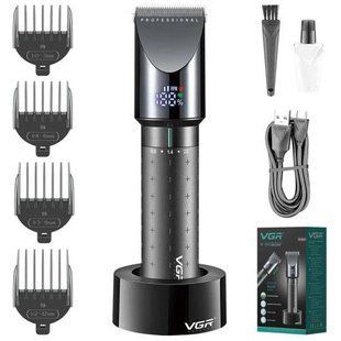 Профессиональная машинка для стрижки волос аккумуляторная VGR Voyager Hair Clipper V-698 ws41996 фото