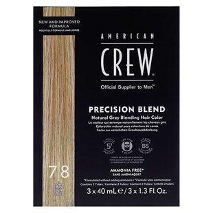 Система маскировки седины American Crew Precision Blend Light 7-8 уровень 738678248331 фото
