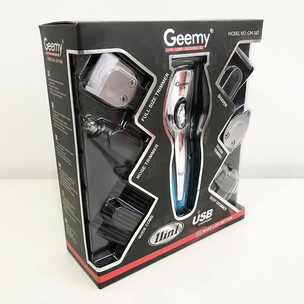 Машинка для стрижки, тример чоловічий GEMEI GM-562, машинка для стрижки голови, з насадками для бороди ws18936 фото