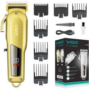 Машинка для стрижки VGR Professional Hair Clipper V-278 GOLD, машинка для стрижки волос домашняя ws78347 фото
