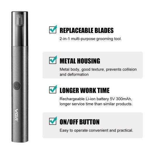 Тример для носа та вух VGR Voyager Nose Trimmer V-615 ws87643 фото