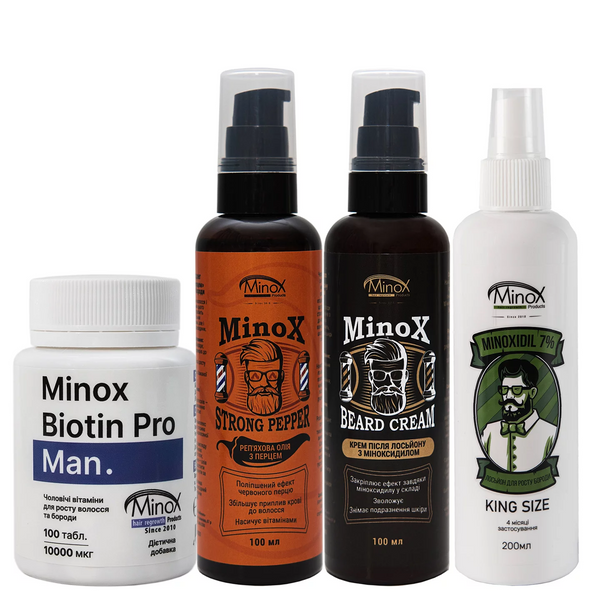 Комплекс для роста бороды Minox Beard Complex (Усиленный) 121212333 фото