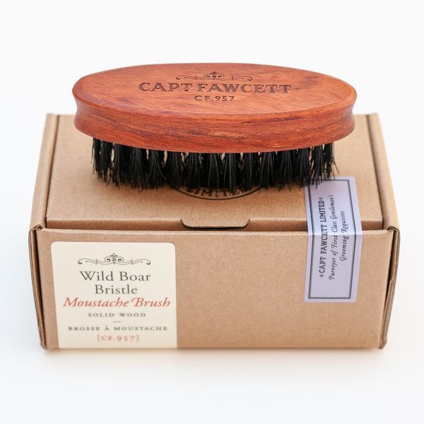 Щетка для усов Captain Fawcett Wild Boar Bristle Moustache Brush F5569 фото