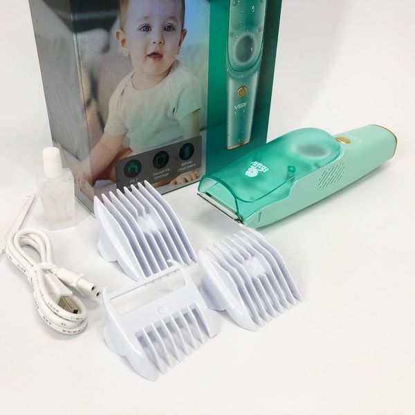 Машинка з витяжкою для стрижки дітей та немовлят VGR V-151 Baby зі змінними насадками ws97264 фото