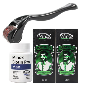 Комплекс для росту бороди базовий Minox Grow Bro 454544566 фото