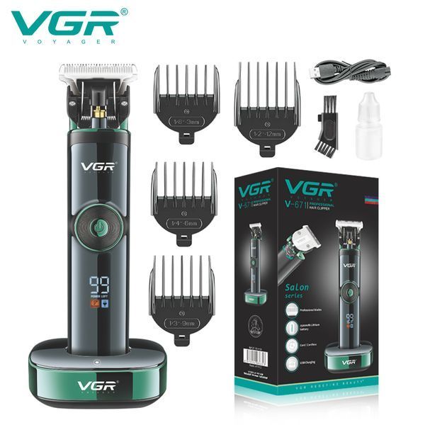 Профессиональный триммер для стрижки волос, бороды и усов VGR Voyager Hair Trimmer V-671 ws21643 фото