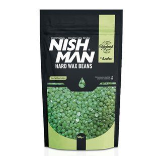 Мужской воск для депиляции Nishman Hard Wax Beans Green 500 г 8682035080442 фото