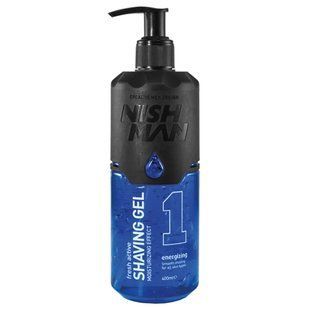 Гель для гоління Nishman Shaving Gel 1 Fresh Active Energizing 400 мл 8684736670083 фото