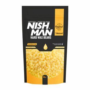 Мужской воск для депиляции Nishman Hard Wax Beans Natural 500 г 8682035080442 фото