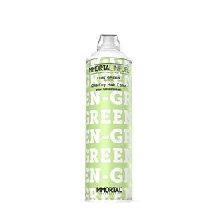 Камуфляж для волосся зелений IMMORTAL INFUSE ONE DAY HAIR COLOR SPRAY LIME GREEN INF-168, 200 ML INF-168 фото