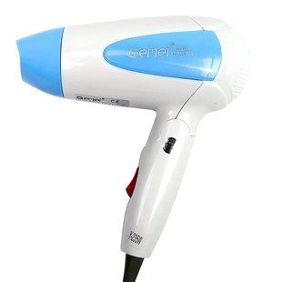 Фен для волосся складаний дорожній Gemei GM-1756 1200 Вт. Колір: блакитний ws93928 фото