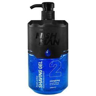 Гель для гоління Nishman Shaving Gel 2 Fresh Active Energizing 1000 мл 8684736670083 фото