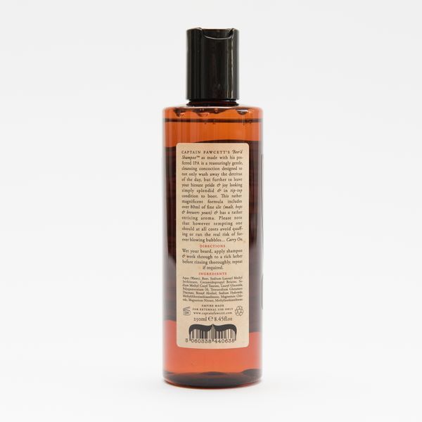 Шампунь для бороды изготовленный на основе пива Captain Fawcett Beer'd Shampoo 250ml F5555 фото