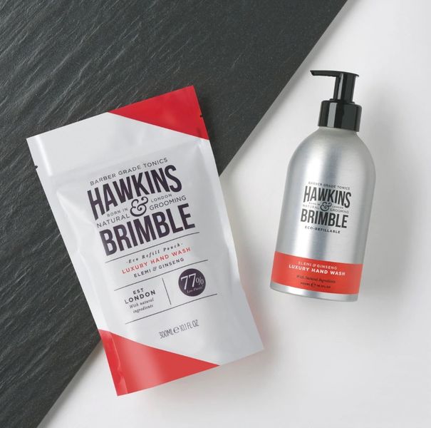 Мило для рук Hawkins & Brimble Cleansing Hand Wash Pouch 300мл 5060495673597 фото