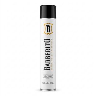 Лак для укладання волосся Barberito Extra Hold Hairspray 750 мл 5905481551698 фото