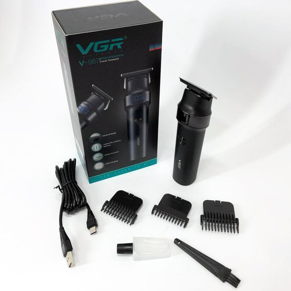 Професійна машинка для стрижки волосся акумуляторна VGR Voyager Hair Clipper V-987 ws78575 фото