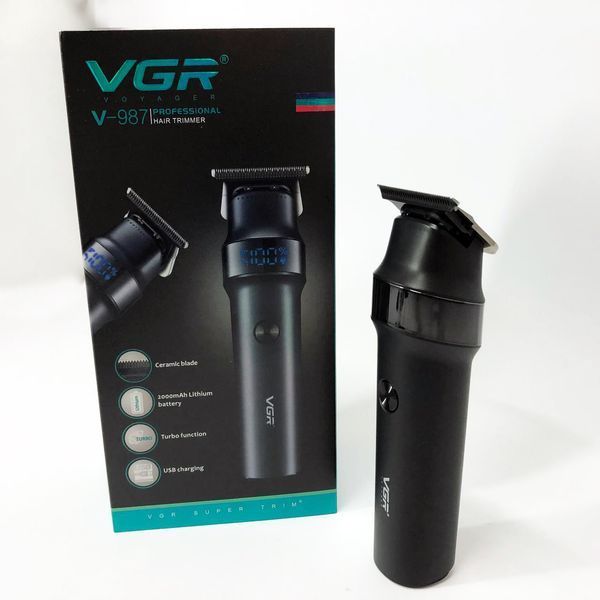 Професійна машинка для стрижки волосся акумуляторна VGR Voyager Hair Clipper V-987 ws78575 фото