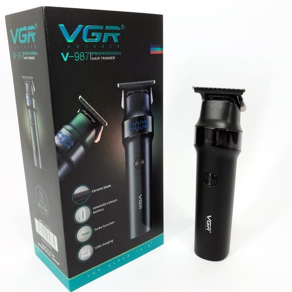 Професійна машинка для стрижки волосся акумуляторна VGR Voyager Hair Clipper V-987 ws78575 фото